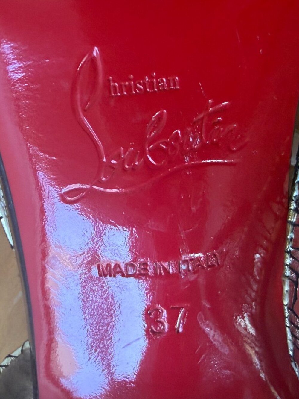 CHRISTIAN LOUBOUTIN LUXURY HEELS SIZE EU 37 - Picture 7 of 9
